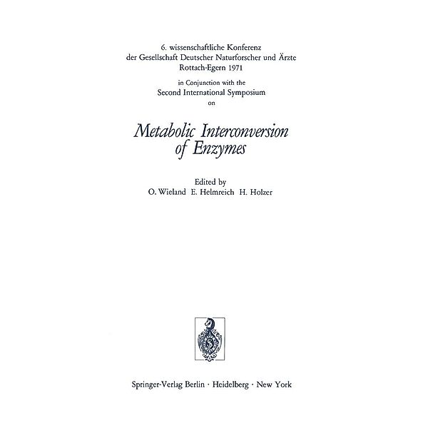 Metabolic Interconversion of Enzymes