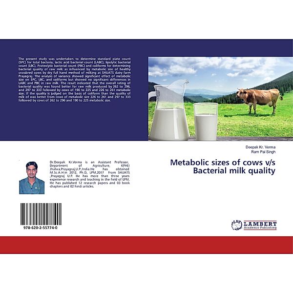 Metabolic sizes of cows v/s Bacterial milk quality, Deepak Kr. Verma, Ram Pal Singh