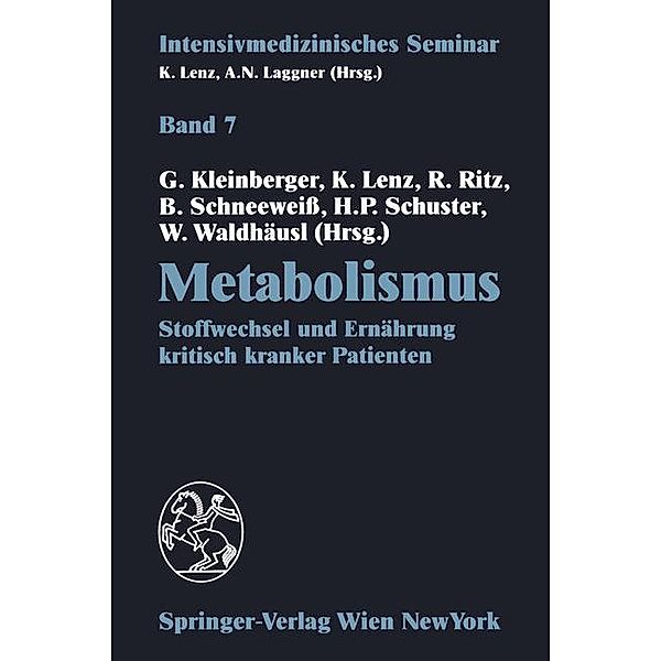 Metabolismus, Stoffwechsel und Ernährung kritisch kranker Patienten