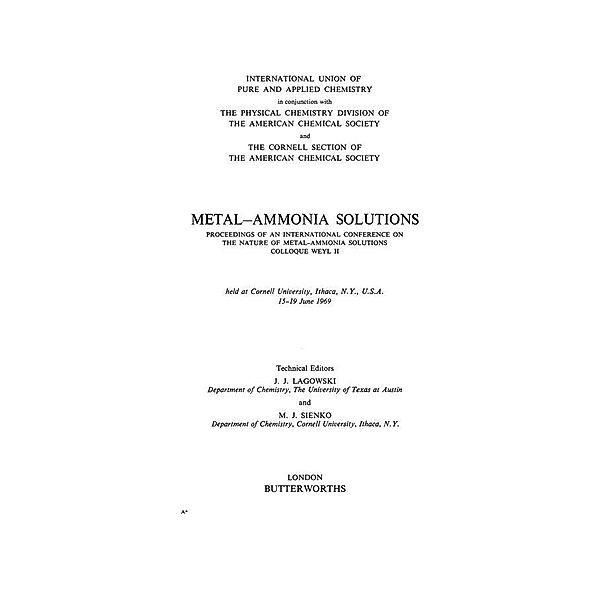 Metal-Ammonia Solutions, Sam Stuart