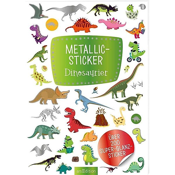 Metallic-Sticker - Dinosaurier