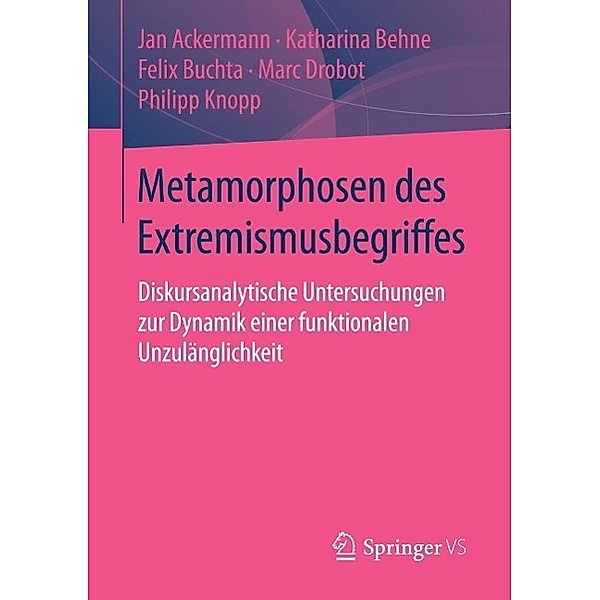 Metamorphosen des Extremismusbegriffes, Jan Ackermann, Katharina Behne, Felix Buchta, Marc Drobot, Philipp Knopp