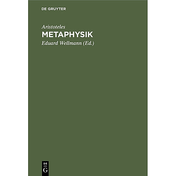 Metaphysik, Aristoteles