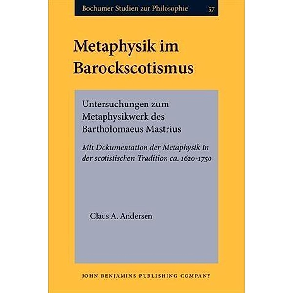Metaphysik im Barockscotismus, Claus A. Andersen