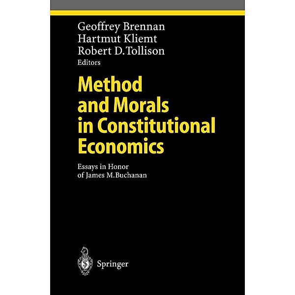 Method and Morals in Constitutional Economics