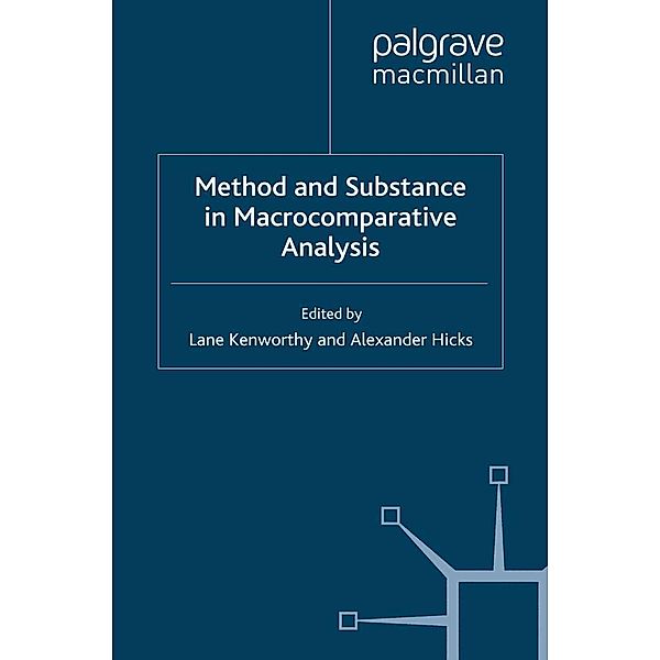 Method and Substance in Macrocomparative Analysis / ECPR Research Methods