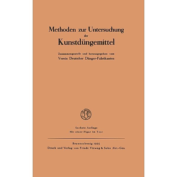 Methoden zur Untersuchung der Kunstdüngemittel, Kenneth A. Loparo