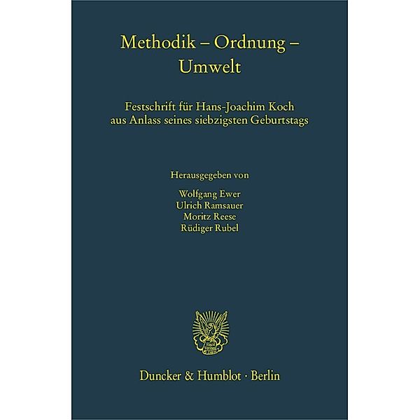 Methodik - Ordnung - Umwelt