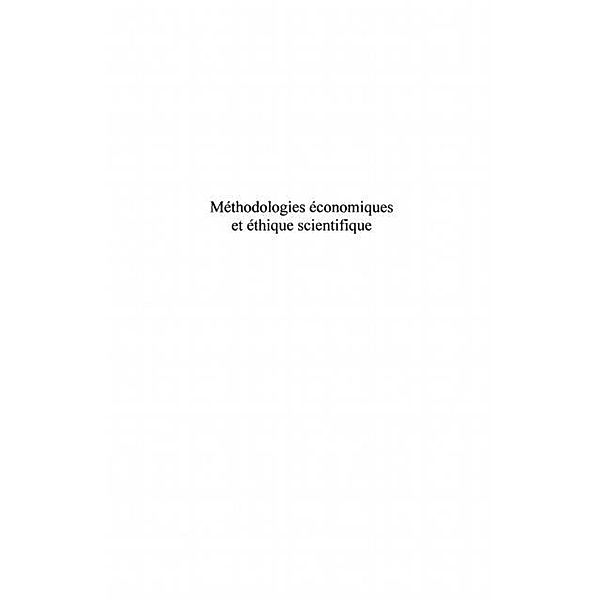 Methodologies economiques et  ethique scientifique / Hors-collection, Terra Domingos