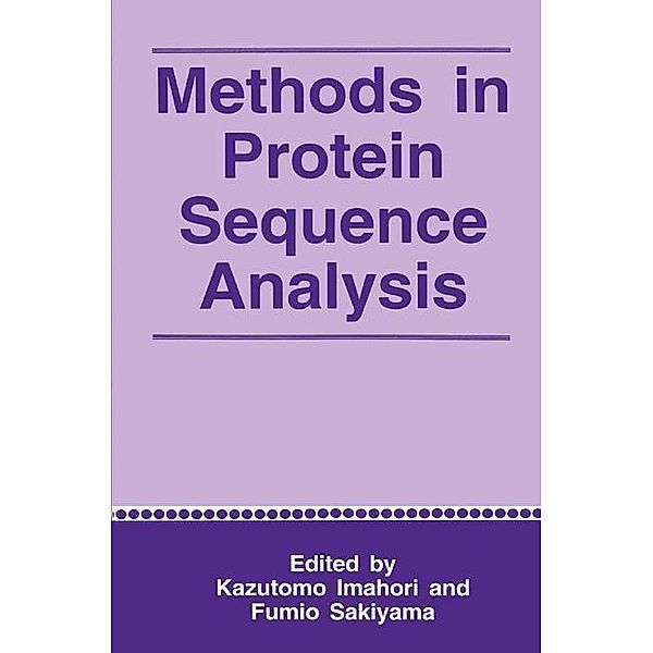 Methods in Protein Sequence Analysis