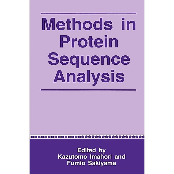 Methods in Protein Sequence Analysis