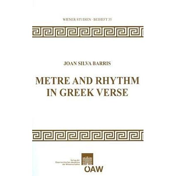 Metre and Rhythm in Greek Verse, Joan Silva Barris