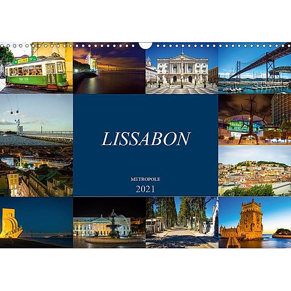 Metropole Lissabon (Wandkalender 2021 DIN A3 quer), Dirk Meutzner