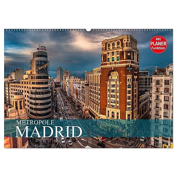 Metropole Madrid (Wandkalender 2024 DIN A2 quer), CALVENDO Monatskalender, Dirk Meutzner