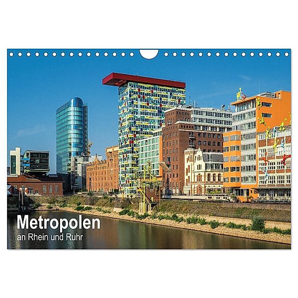 Metropolen an Rhein und Ruhr (Wandkalender 2024 DIN A4 quer), CALVENDO Monatskalender, Thomas Seethaler