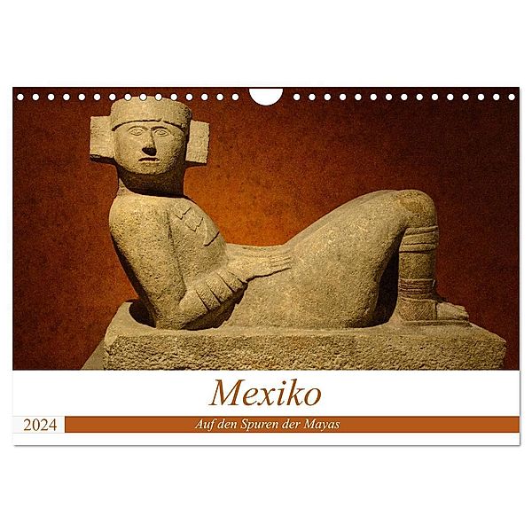 Mexiko. Auf den Spuren der Mayas (Wandkalender 2024 DIN A4 quer), CALVENDO Monatskalender, Klaus Prediger, Rosemarie Prediger