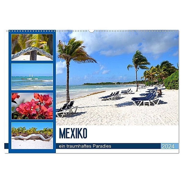 Mexiko - ein traumhaftes Paradies (Wandkalender 2024 DIN A2 quer), CALVENDO Monatskalender, Nina Schwarze