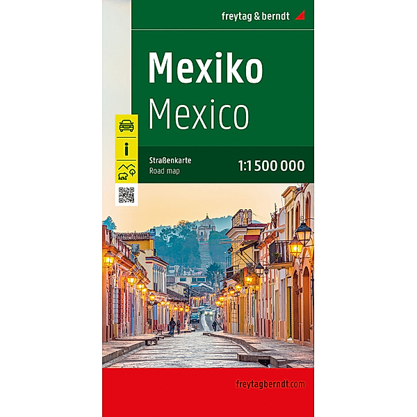 Mexiko, Strassenkarte, 1:1.500.000, freytag & berndt