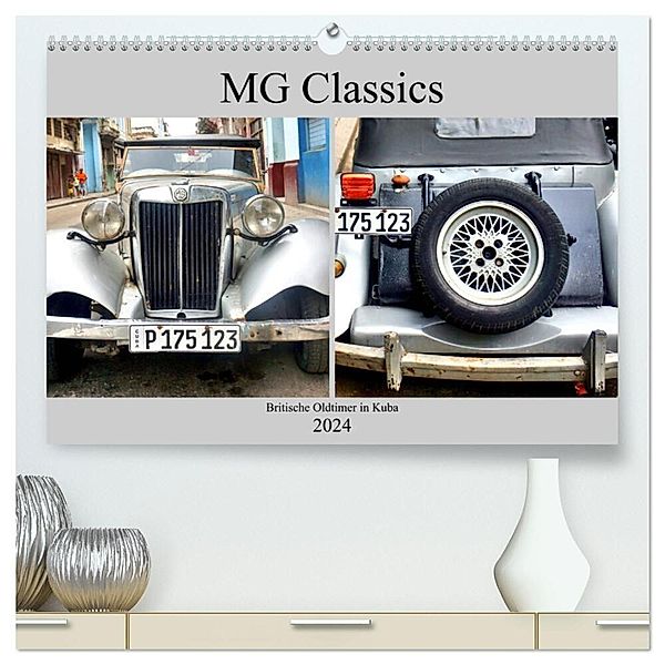 MG Classics - Britische Oldtimer in Kuba (hochwertiger Premium Wandkalender 2024 DIN A2 quer), Kunstdruck in Hochglanz, Henning von Löwis of Menar