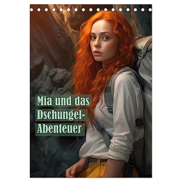 Mia und das Dschungel-Abenteuer (Tischkalender 2024 DIN A5 hoch), CALVENDO Monatskalender, Liselotte Brunner-Klaus