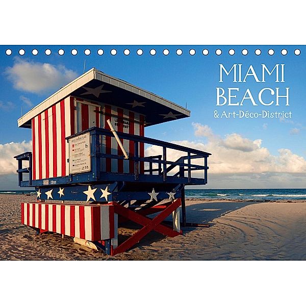 MIAMI BEACH & Art-Déco-District (Tischkalender 2021 DIN A5 quer), Melanie Viola