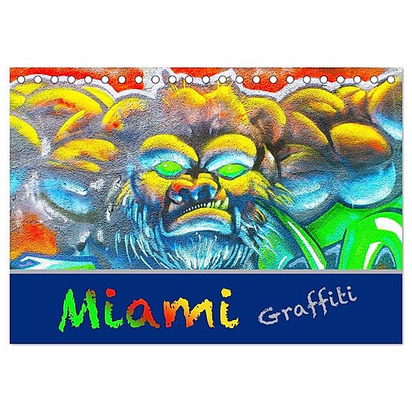 Miami Graffiti (Tischkalender 2024 DIN A5 quer), CALVENDO Monatskalender, Robert Styppa