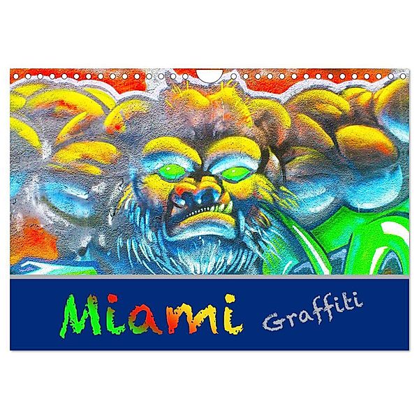 Miami Graffiti (Wandkalender 2025 DIN A4 quer), CALVENDO Monatskalender, Calvendo, Robert Styppa