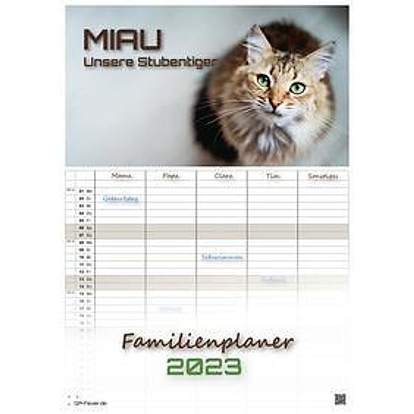 Miau - Unsere Stubentiger - Der Katzenkalender - 2023 - Kalender DIN A3 - (Familienplaner)