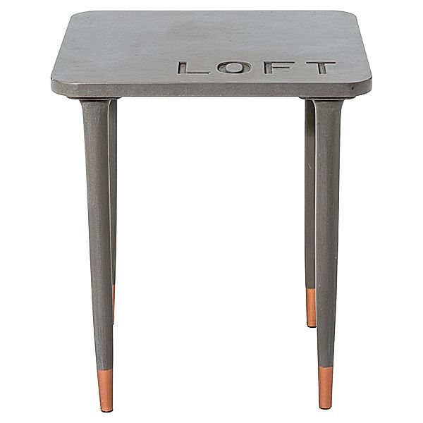 miaVILLA Beistelltisch  Loft  Grau/Braun