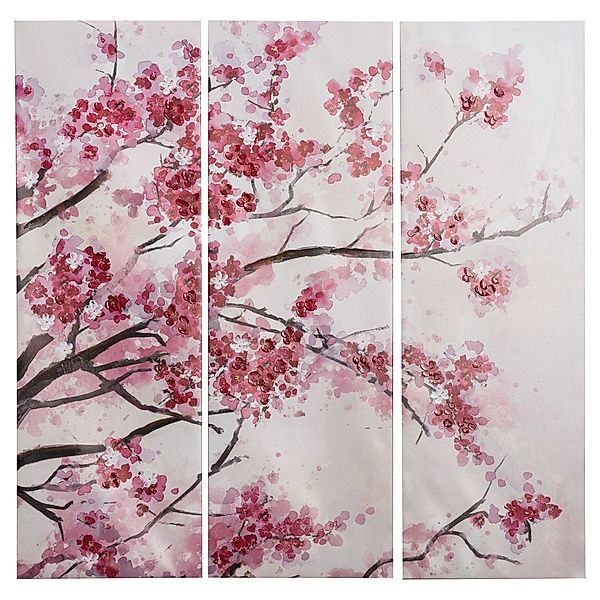 miaVILLA Bilder-Set, 3-tlg. Kirschblüten Pink