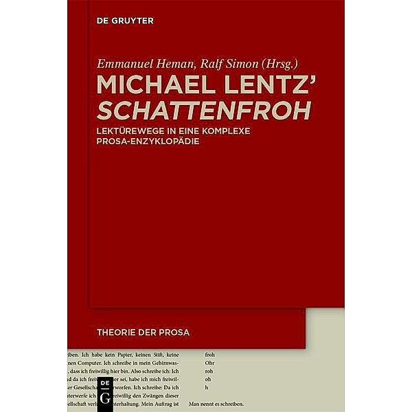 Michael Lentz' 'Schattenfroh'