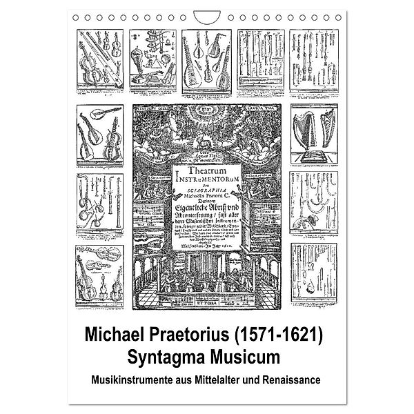 Michael Praetorius Syntagma Musicum (Wandkalender 2025 DIN A4 hoch), CALVENDO Monatskalender, Calvendo, Claus Liepke