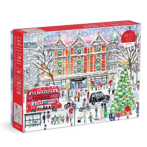 Michael Storrings Christmas in London 1000 Piece Puzzle, Galison