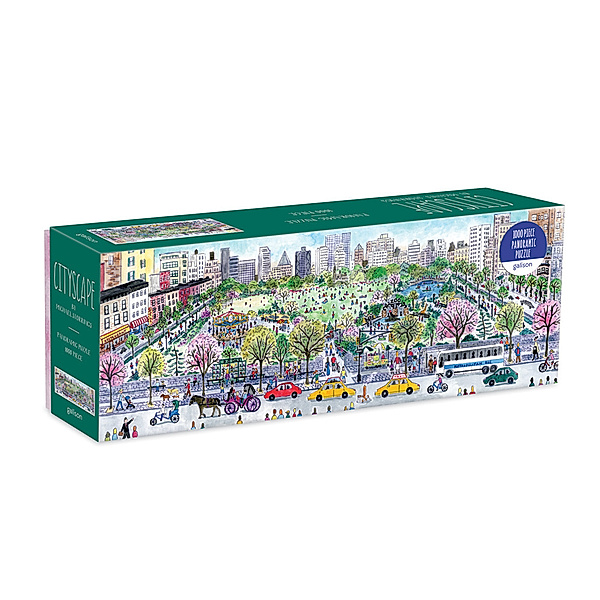 Michael Storrings Cityscape 1000 Piece Panoramic Puzzle, Galison
