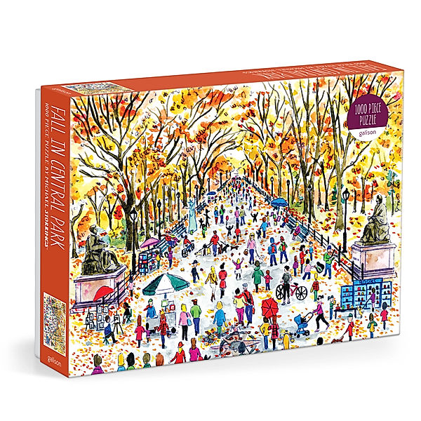 Michael Storrings Fall in Central Park 1000 Piece Puzzle, Galison