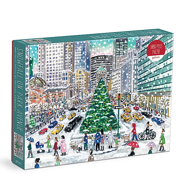 Michael Storrings Snowfall on Park Avenue 1000 Piece Puzzle, Galison