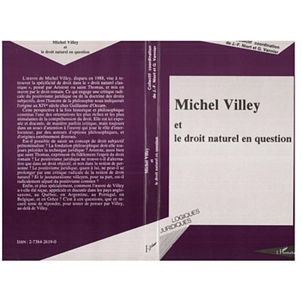 Michel Villey et le droit naturel en question / Hors-collection, Collectif