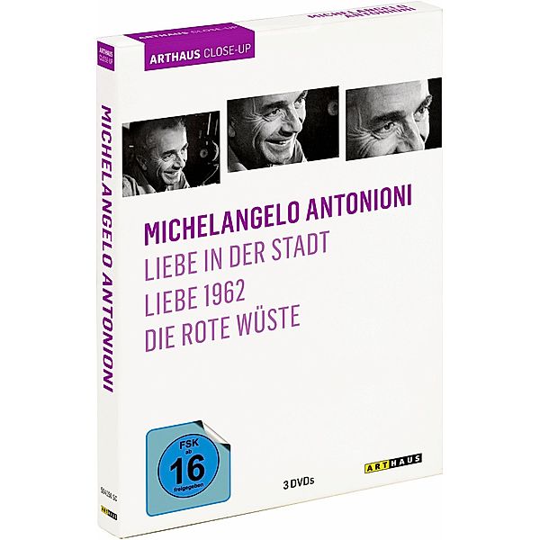 Michelangelo Antonioni, 3 DVD Box, Michelangelo Antonioni, Tonino Guerra, Elio Bartolini, Ottiero Ottieri, Aldo Buzzi, Luigi Chiarini, Federico Fellini, Marco Ferreri, Alberto Lattuada