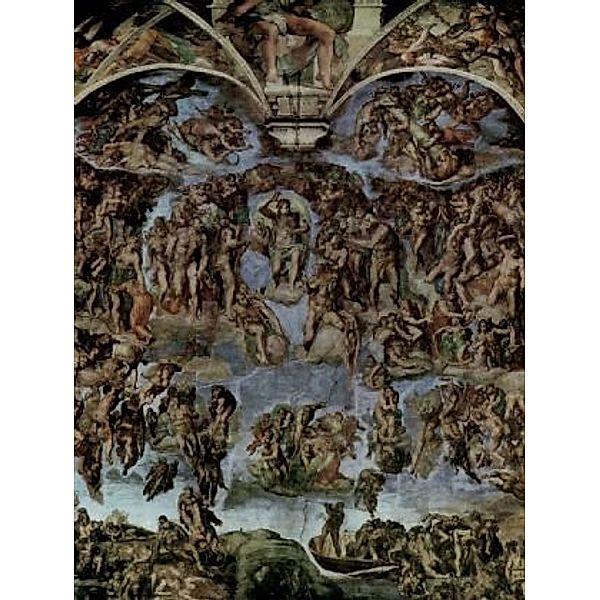 Michelangelo Buonarroti - Das Jüngste Gericht, Fresko an der Altarwand der Sixtinischen Kapelle - 100 Teile (Puzzle)