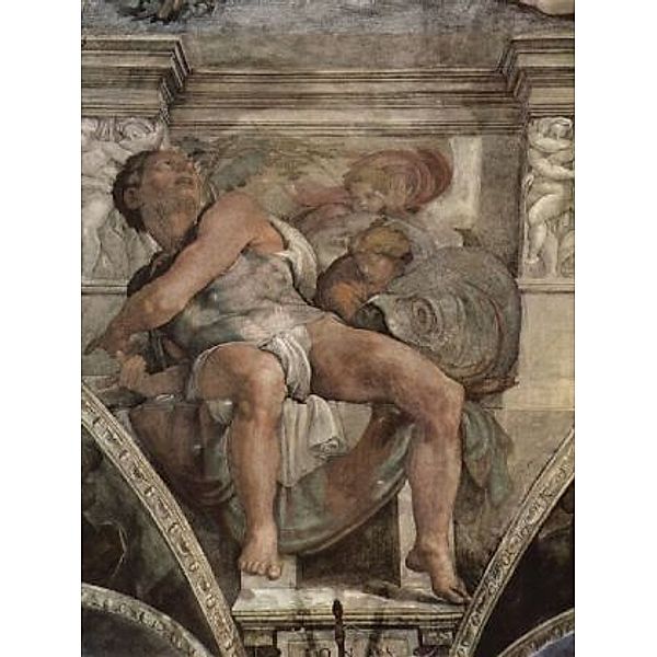 Michelangelo Buonarroti - Deckenfresko in der Sixtinischen Kapelle, Szene: Der Prophet Jonas - 1.000 Teile (Puzzle)