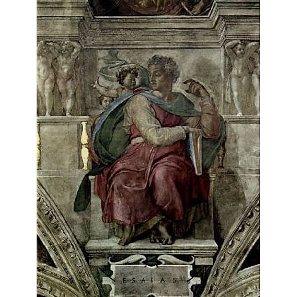 Michelangelo Buonarroti - Deckenfresko in der Sixtinischen Kapelle, Szene: Der Prophet Jessaja - 200 Teile (Puzzle)