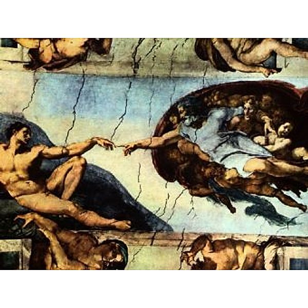 Michelangelo Buonarroti - Der Schöpfergott erschafft Adam - 500 Teile (Puzzle)