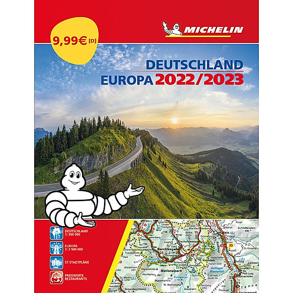 MICHELIN Atlanten / Michelin Straßenatlas Deutschland & Europa 2022/2023