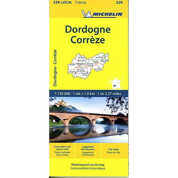 Michelin Correze / Dordogne (Perigord) Local 329