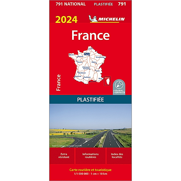 Michelin Frankreich 2024 (plastifiziert)