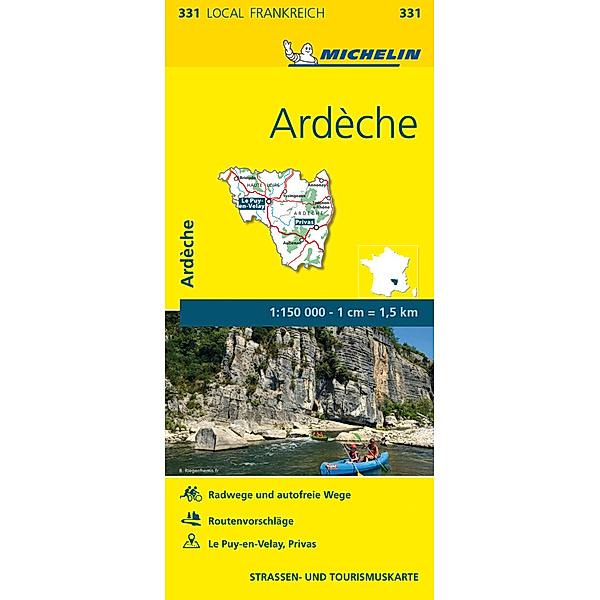 Michelin Karte Ardèche