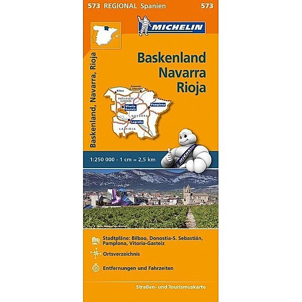 Michelin Karte Baskenland, Navarra, Rioja