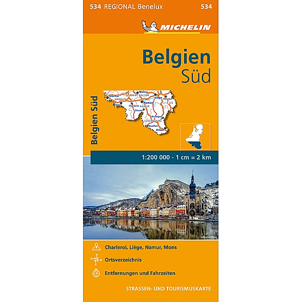 Michelin Karte Belgien Süd