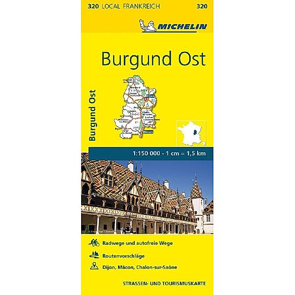 Michelin Karte Burgund Ost