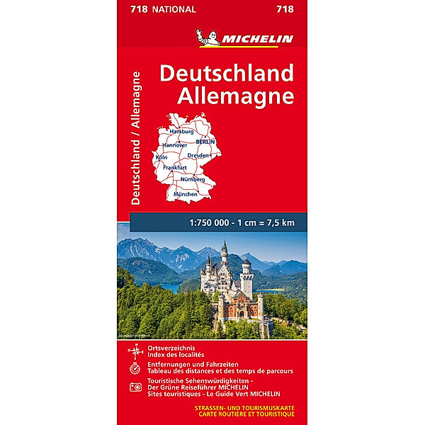 Michelin Karte Deutschland. Allemagne